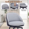 GustoWave Swivel Bar Stools Set of 2, 26" Modern Upholstered Barstools with Back and Metal Legs, Faux Leather Counter Bar Chairs - 4 of 4