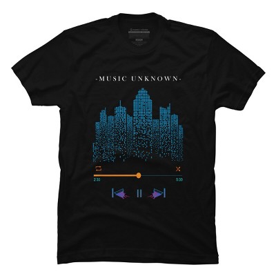Men's Design By Humans Music Unknown By pilipsjanuarius T-Shirt