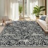 Faux Wool Modern Tiger Pattern Area Rug Ultra Thin Machine Washable Non Slip Stain Resistant Non Shedding Pet Friendly Floor Rug - 3 of 4