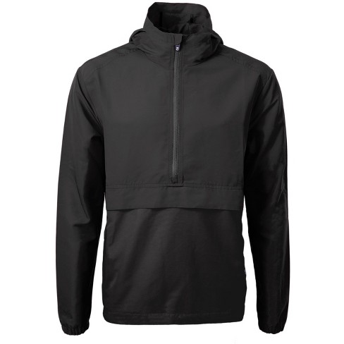 Cutter Buck Charter Eco Knit Recycled Mens Anorak Jacket Black L