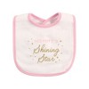 Hudson Baby Infant Girl Cotton Bibs 7pk, Love, One Size - 4 of 4