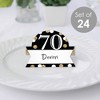 Big Dot of Happiness Adult 70th Birthday - Gold - Birthday Party Tent Buffet Card - Table Setting Name Place Cards - Set of 24 - 2 of 4