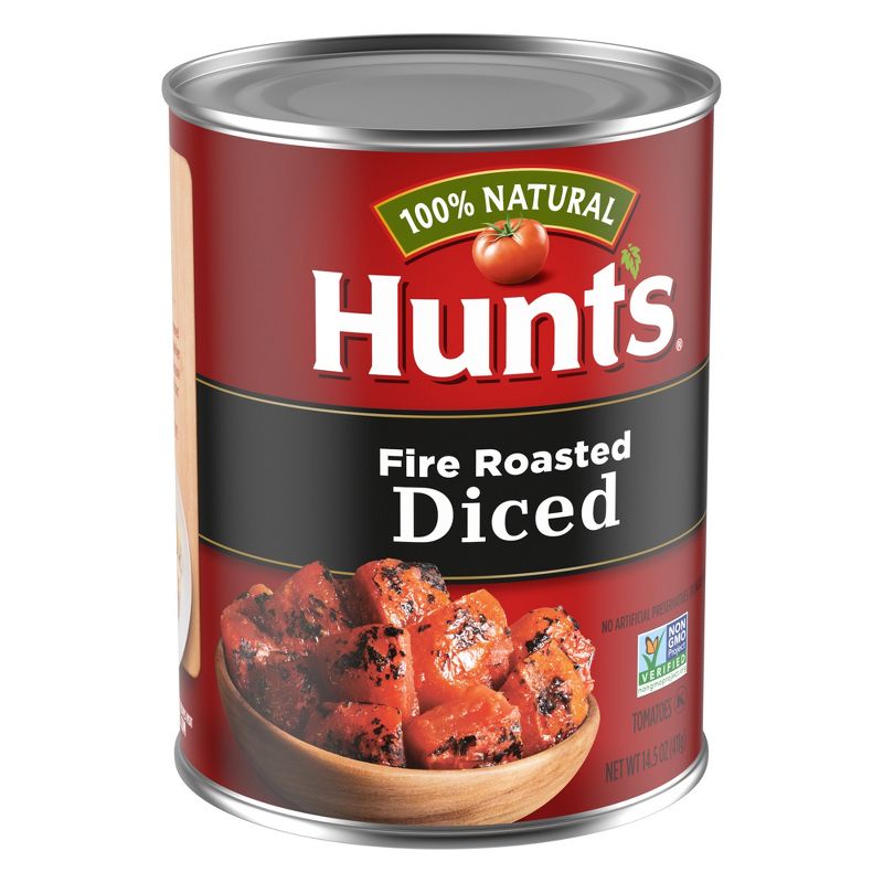Hunt&#39;s 100% Natural Fire Roasted Diced Tomatoes - 14.5oz, 3 of 6