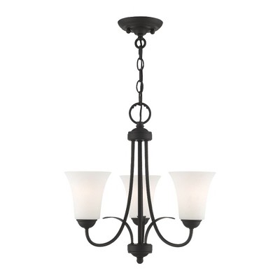 Livex Lighting Ridgedale 3 - Light Flush Mount in  Black