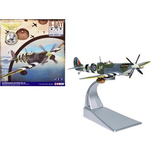 Supermarine Spitfire Mk.IX Fighter Aircraft "D-Day Operation Overlord" Normandy (June 1944) 1/72 Diecast Model by Corgi - 1 of 4