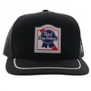 Adult Pabst Blue Ribbon Classic Logo Patch White Stripe Bill Snapback Trucker Hat - 2 of 4