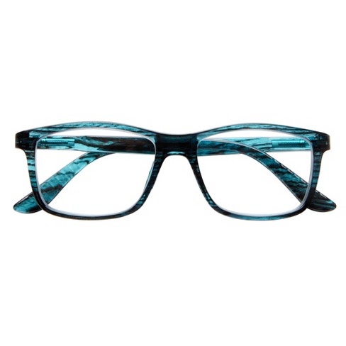 Icu Eyewear Novato Rectangle Reading Glasses Teal 3.00 Target