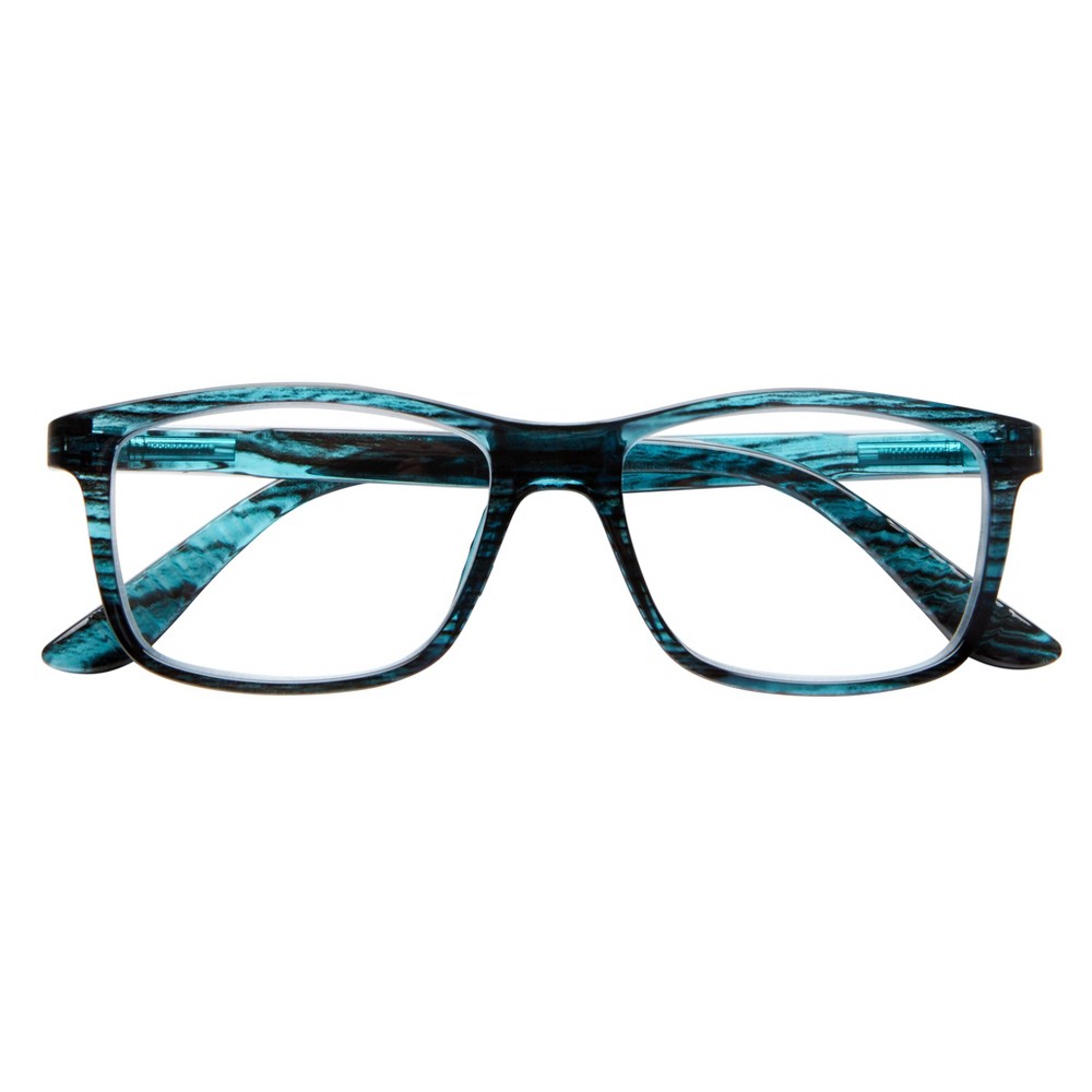 Photos - Glasses & Contact Lenses ICU Eyewear Novato Rectangle Reading Glasses - Teal +3.00