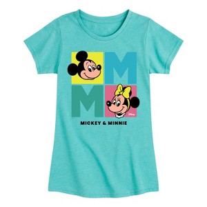 Girls' - Disney - Minnie Mickey Fitted Short Sleeve Graphic T-Shirt - 1 of 4