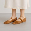CUSHIONAIRE Weston Women’s Hand Woven Dressy Ballet Flats – Faux Leather Mary Jane with Adjustable Strap & Memory Foam - 3 of 4