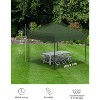10'x10' Pop Up Canopy Tent with 4 Sidewalls, Portable Outdoor Canopy with Roller Bag - 2 of 4