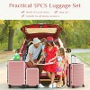 YONWAY 20-Inch Carry-On Luggage With Spinner Wheels And TSA Lock, Airline Approved Lightweight Hardside Suitcase For Travel, Hardshell Suit Case - 3 of 4
