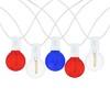 Novelty Lights 25 Feet G40 LED Patio String Light Set with 25 Bulbs, Weather Resistant Shatterproof Replaceable Globe Bulbs, White Wire - 4 of 4