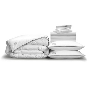 Luxe Soft & Smooth Perfect Bedding Bundle, with White Goose Down - 1 of 4