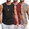 COOFANDY Mens Workout Tank Tops Cotton 3 Pack Soft Gym Muscle Shirt Sleeveless Classic T Shirts - 4 of 4