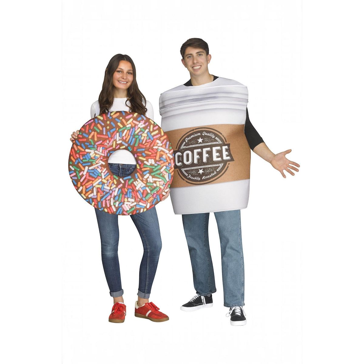 Fun World Coffee and Donut Adult Couples Costume