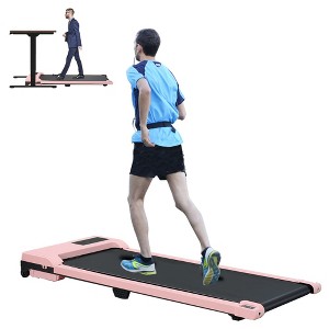 Naysaye Walking Pad Spacious Running Area 220 lbs Weight Capacity for Home or Office Workouts, Pink, 47.64"*19.09"*4.92" - 1 of 4