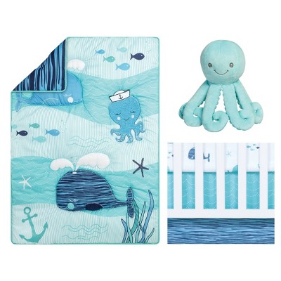 Image of Sammy and Lou Nautical Adventure Crib Bedding Set - 4pc