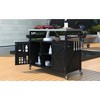VYNXARIA K&K Outdoor Kitchen Island: Stylish Rolling Bar Cart & Grill Table - 4 of 4