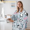 Catalonia Fleece Wearable Blanket with Sleeves and Foot Pockets, Micro Plush Wrap Sleeved Throw Blanket Robe, Super Fuzzy Cozy TV Blanket Throw, Gift - 2 of 4