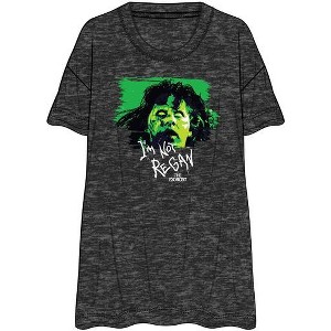 The Exorcist I'm Not Regan Ladies Charcoal Heather T-shirt - 1 of 1