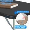 Musment 4ft Folding Table Adjustable Height Folding Table for Indoor and Outdoor - 3 of 4