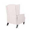 Modern Wingback Manual Recliner with Solid Wood Legs Accent Chair for bedroom living room-Christopher Knight Home - 4 of 4