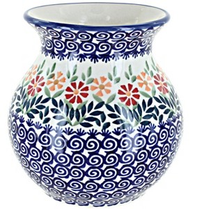 Blue Rose Polish Pottery W003 Manufaktura Vase - 1 of 1