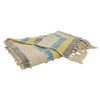 Saro Lifestyle Fringe Throw Blanked With Stripe Design - 3 of 4