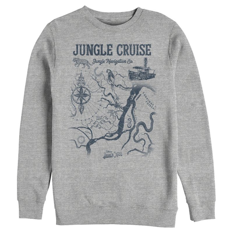 Men's Jungle Cruise Map of the Jungle Sweatshirt, 1 of 5