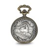 Black Bow Jewelry Charles Hubert 2-tone Antique Finish Train Pocket Watch - 2 of 4