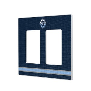 MLS Western Conference Teams Stripe Hidden-Screw Light Switch Plate for Double Rocker - 1 of 4