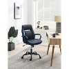 Lyngins Modern PU Leather Upholstered Home Office Desk Chair,Adjustable Swivel Task Chair for Office,Study,Vanity Room - 2 of 4