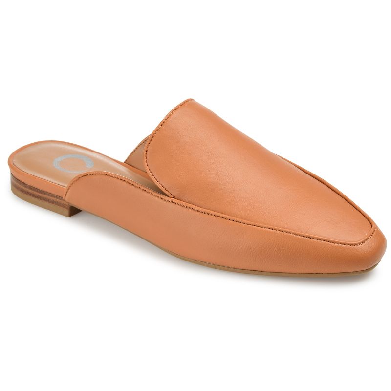 Journee Collection Womens Akza Slip On Square Toe Mules Flats, 1 of 10