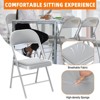 SKONYON Folding Chairs Portable Vinyl Padded Folding Chair with Durable Steel Frame 4 Pack and 6 Pack - 4 of 4