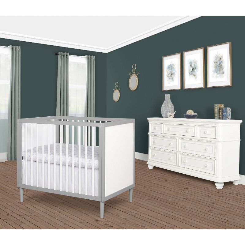 Dream On Me Cody 4-in-1 Mini Modern Crib - Gray, 3 of 5