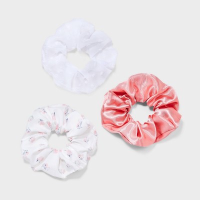 Fabric Hair Twister Set 3pc - Wild Fable™ Pink/Gold/White: Polyester Hair Twister for All Hair Types