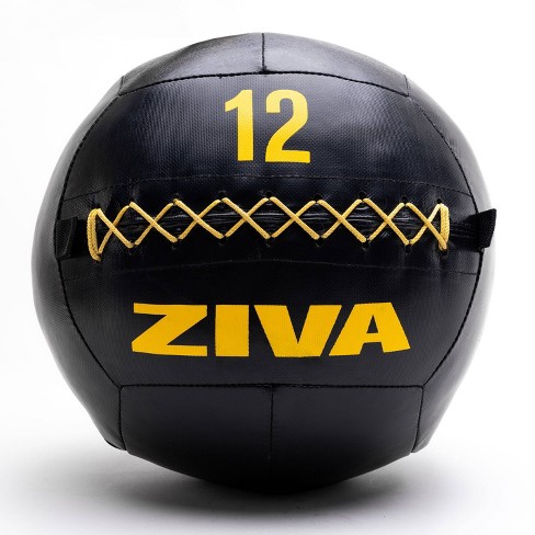 Ziva Commercial Grade Soft Wall Medicine Ball - Black 12lbs : Target