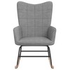 vidaXL Modern Rocking Chair with Padded Foam and Soft Fabric Upholstery - Living Room or Lounge Seating - 2 of 4