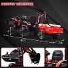 3-in-1 Ride-on Car, Ride-on Tractor with Bucket, Excavator Trailer with Remote Control, EVA Tires, LED Lights, Music, USB Port - 2 of 4