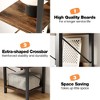 Narrow Bookshelf Tall Bookcase 6 Tier Storage Rack Rustic Corner Shelf Freestanding Industrial Display Stand for Bedroom, Living Room, Home Office - 4 of 4