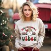 Simply Sage Market Women's Graphic Sweatshirt Christmas Vibes Checkered - 2 of 4