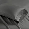 Elegant Fluffy Solid Cotton Sheet Set, All Season Bedding Set, Cozy Home Textile for Lux Bedroom Decor - 3 of 4