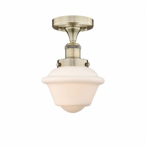 Oxford - 1 Light Semi-Flush Mount In Industrial Style-8.25 Inches Tall and 6.5 Inches Wide - 1 of 1