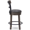 Caitbrook Counter Height Barstool Gray - Signature Design by Ashley: Polyester Upholstery, Nailhead Trim, Swivel Seat - 4 of 4