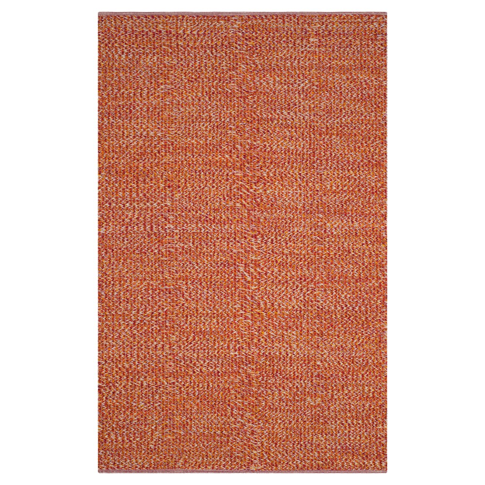 Orange Abstract Woven Area Rug - (4'x6') - Safavieh