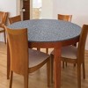 Collections Etc Beautiful Elasticized Edge Stretch Fit Vinyl Table Cover - 2 of 4