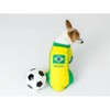 Parisian Pet 'Team Brazil' Dog & Cat Shirt – Embroidered Soccer Jersey, Comfortable & Stylish – Yellow Green - 3 of 4