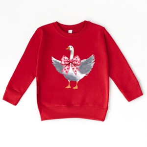 Valentine Goose Coquette - Toddler Graphic Sweatshirt - 1 of 4