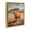 Stupell Industries Cow Of The Desert Floating Frame Canvas Art - 2 of 4
